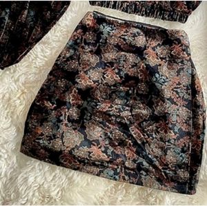 Chelsea & Violet Velvet Mini Skirt